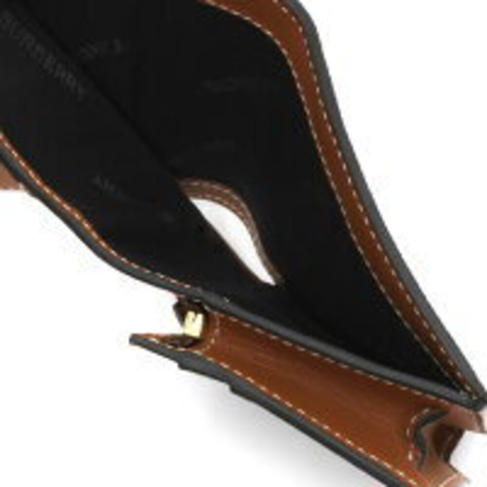 Burberry Check Bifold Wallet Brown Birch Beige - Picture 1 of 5